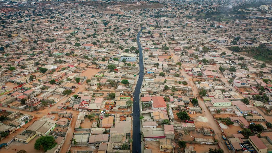 Aerial view from the streets of Luanda