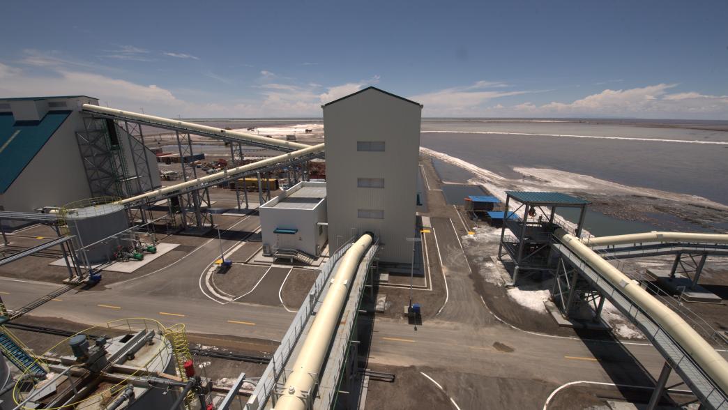 Lithium factory in Llipi Uyuni, Bolivia