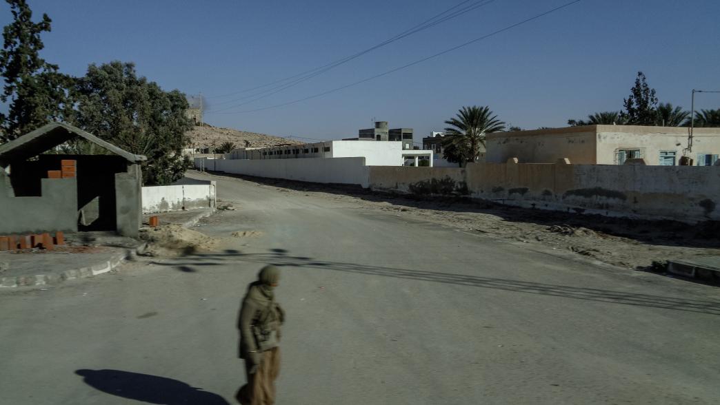 Arabian woman on the road in Gafsa, Tunisia