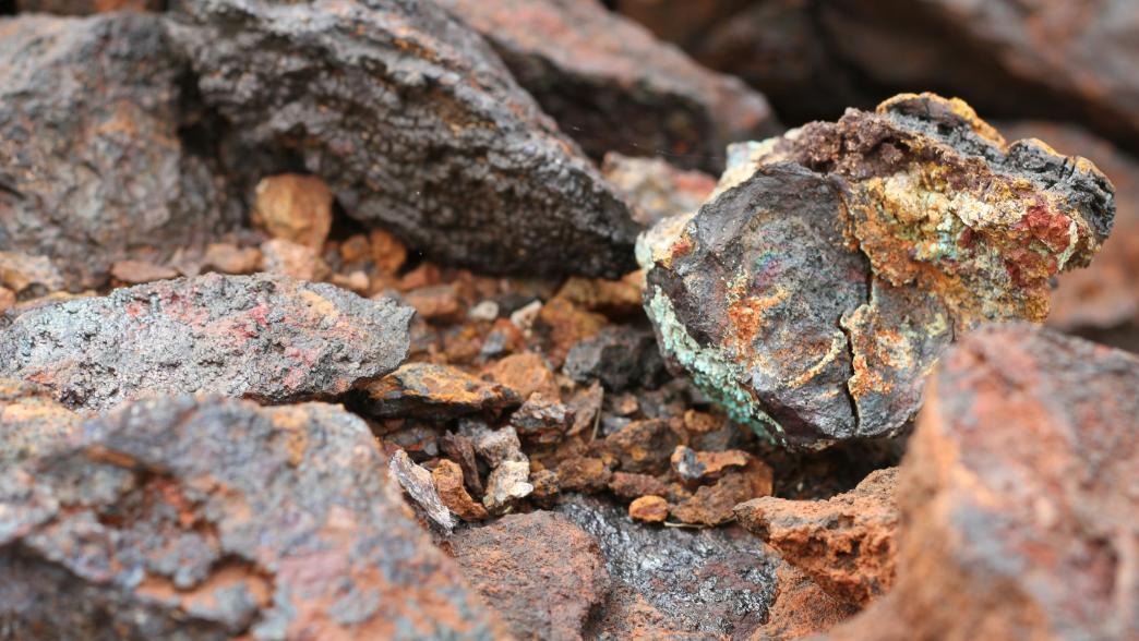 Ore containing copper, cobalt and nickel at the Andover mine in Western Australia