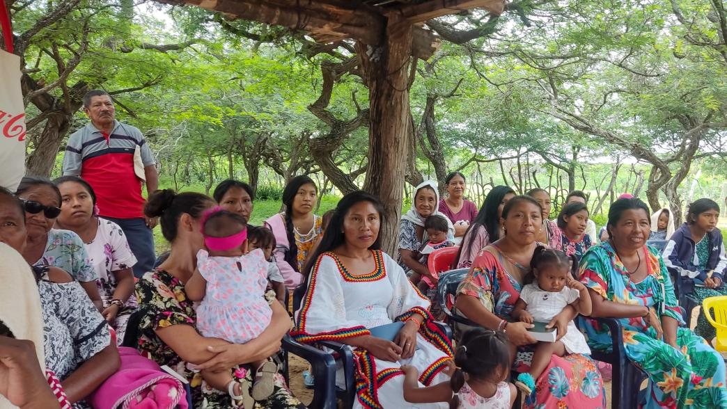 Community meeting in Colombia