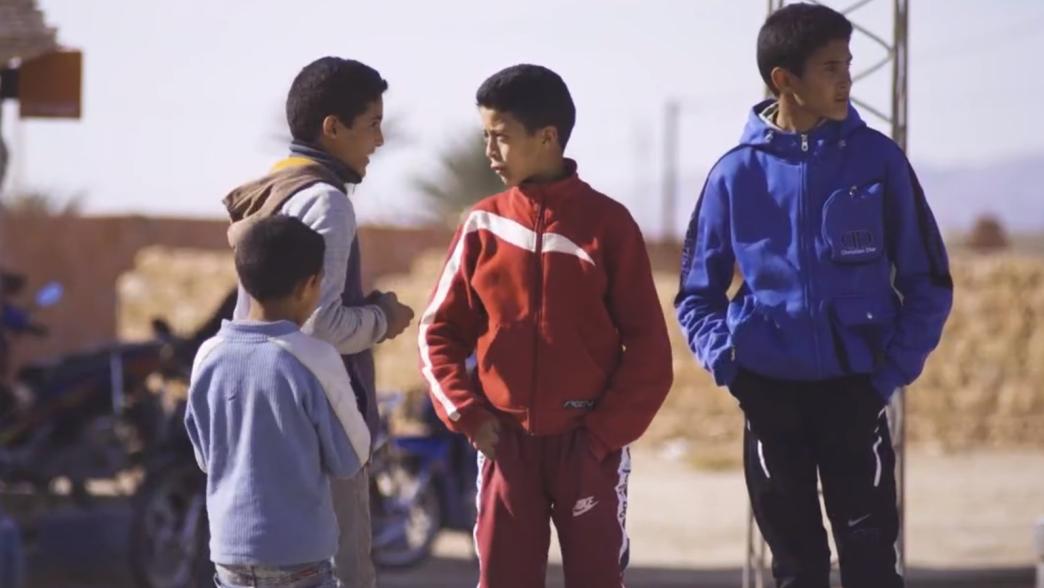 Boys in a rural setting in Tunisia