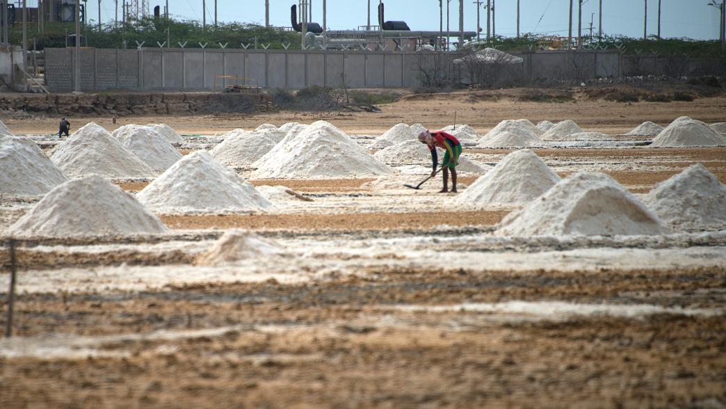 Salt mining in Colombia