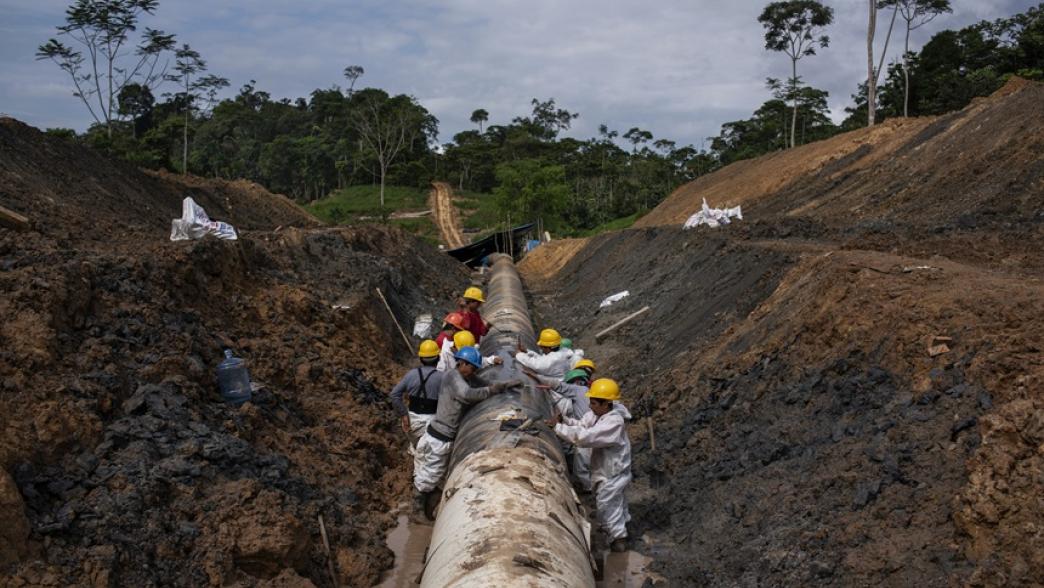 Derrame de petróleo en la Amazonía peruana. Omar Lucas/NRGI