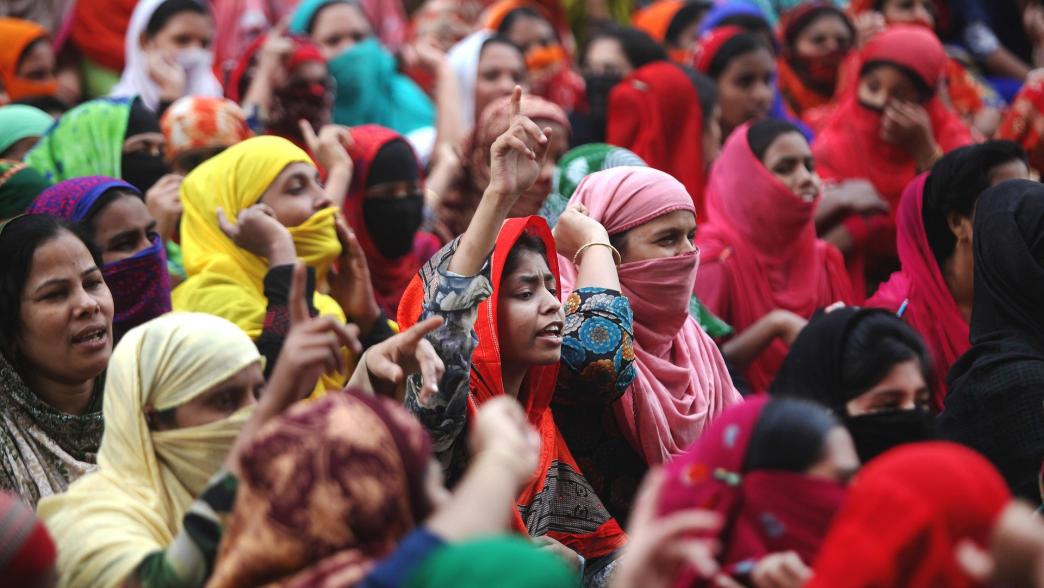 Crowd of women