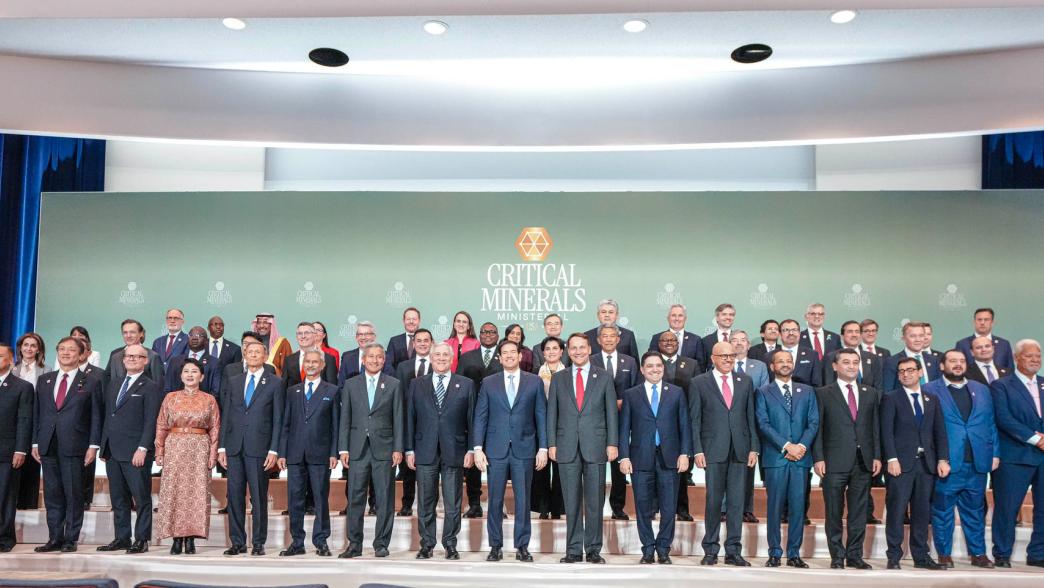 “Secretary Rubio Participates in Critical Minerals Ministerial Family Photo” by U.S. Department of State, United States Government Work