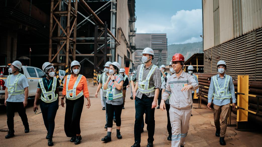Group of people speaking in Indonesia