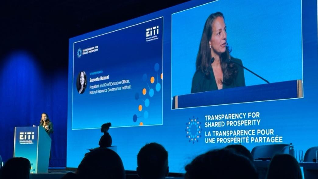 Suneeta Kaimal at the EITI opneing plenary