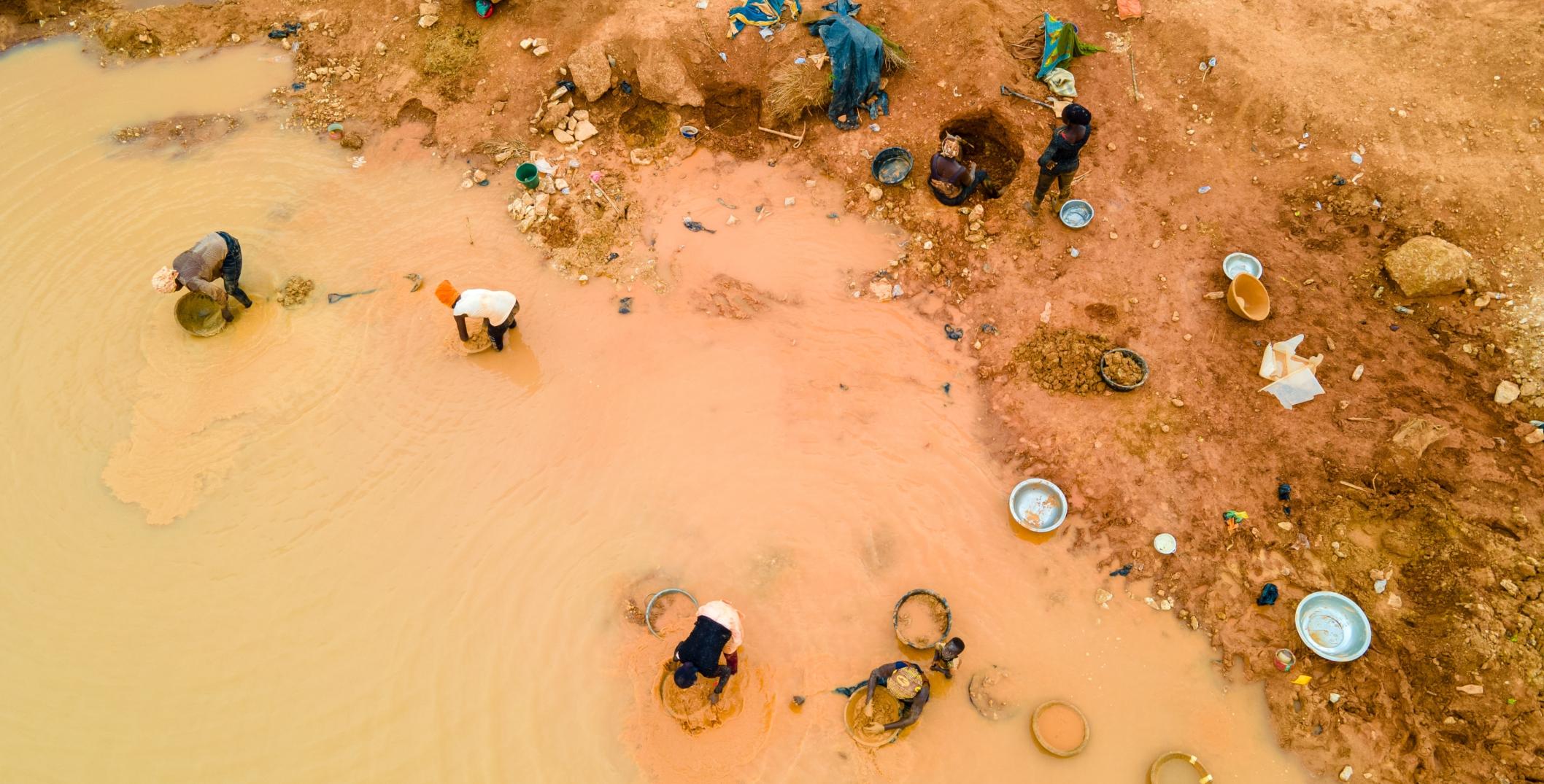 Rural women in gold mining in Ghana 