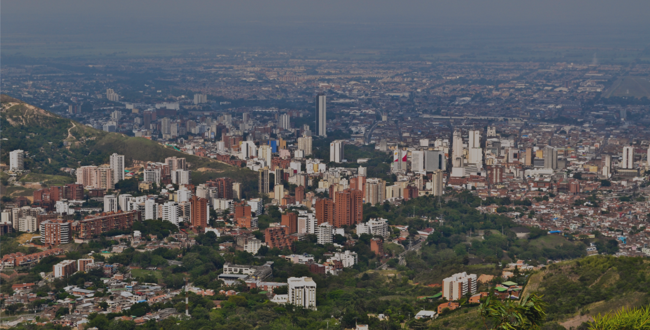 Santiago de Cali panoramic view from Cristo Rey Hills. David Alejandro Rendón / Creative Commons