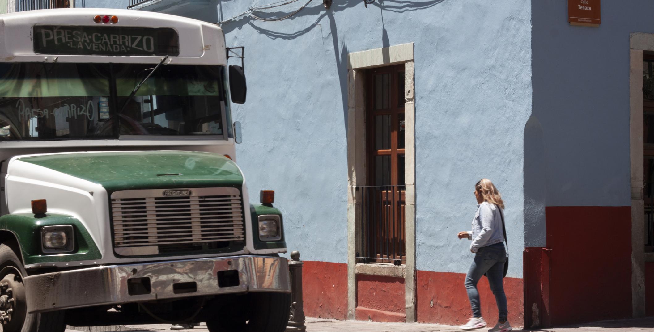 Public bus in Mexico