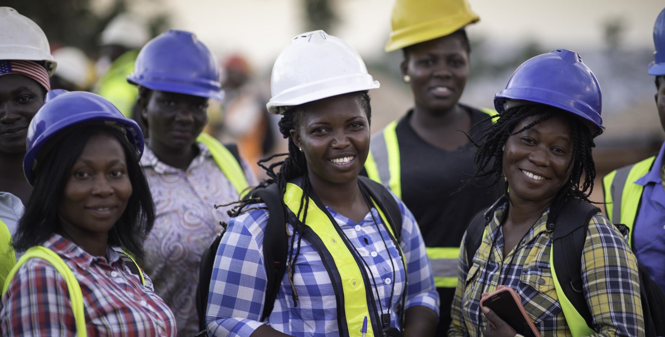 Women in hard hats
