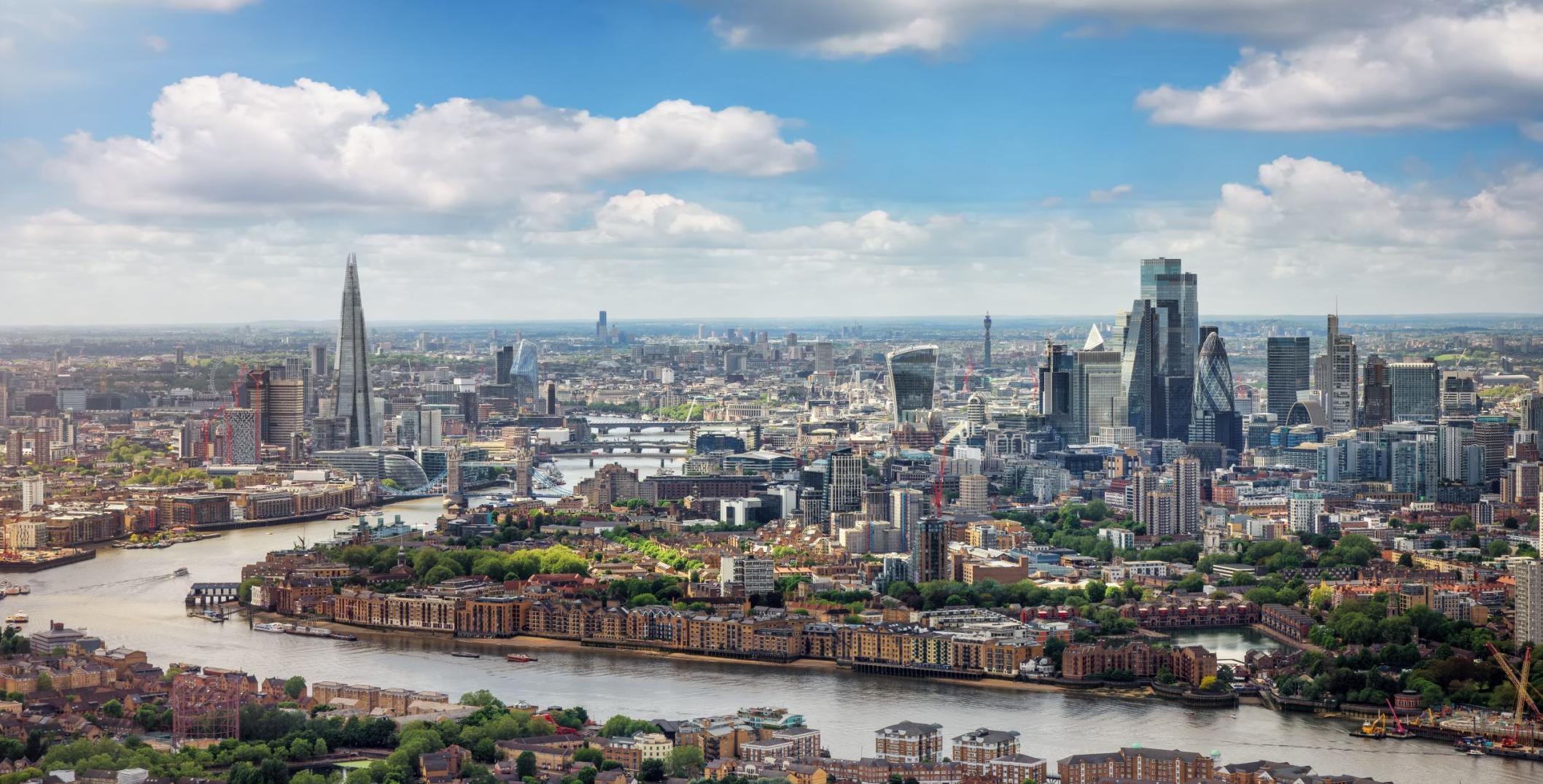 Panoramic view of London