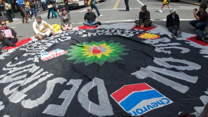 People march to Chevron, the EPA, and BP's San Francisco office