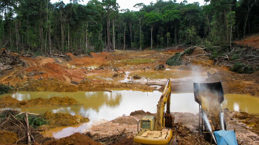 Mining and deforestation in South America