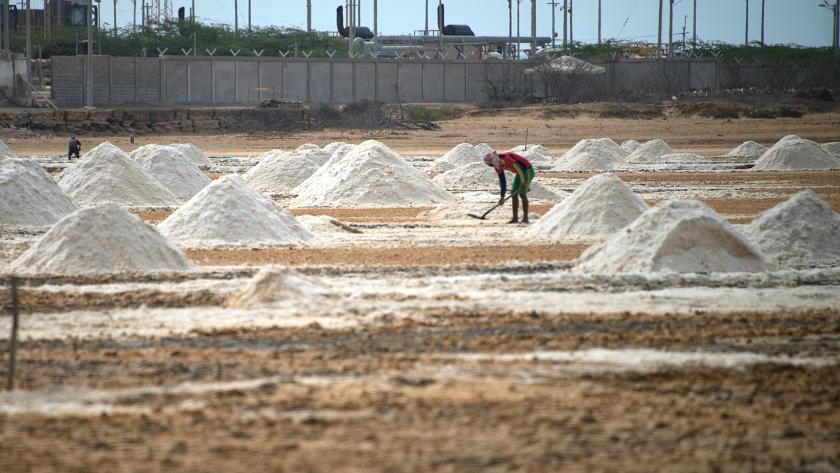 Salt mining in Colombia