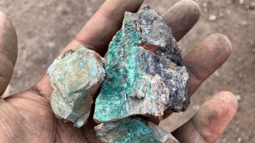 Cobalt in a handpalm