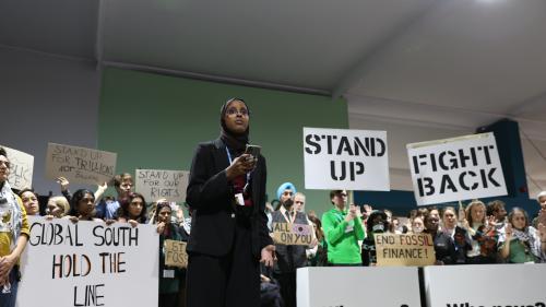 Representatives of Global South Countries Protest at COP29 in Baku