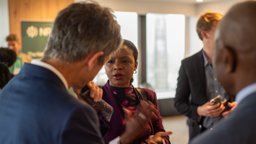 People at the NRGI mixer at ClimateWeek NYC 2024