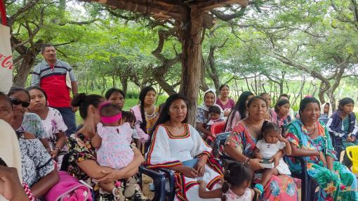Community meeting in Colombia