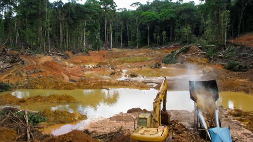 Mining and deforestation in South America