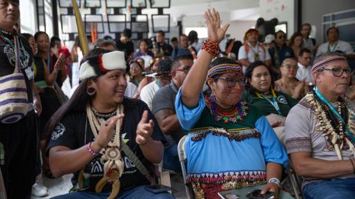 Indigenous Peoples' group at COP
