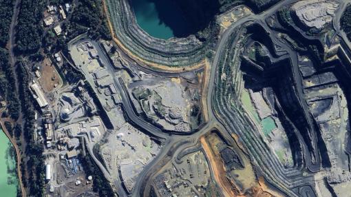 Aerial View of Lithium Mine