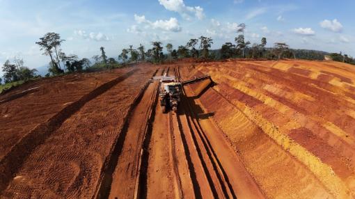 Bauxite ore in Ghana