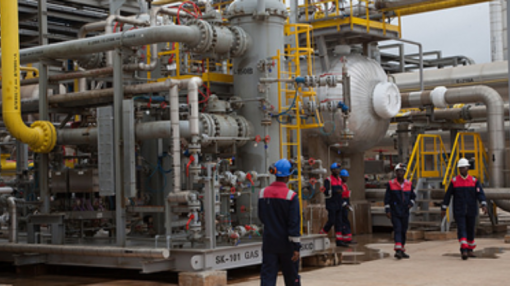 Atuabo gas plant in Ghana, project financed by resource-backed loans