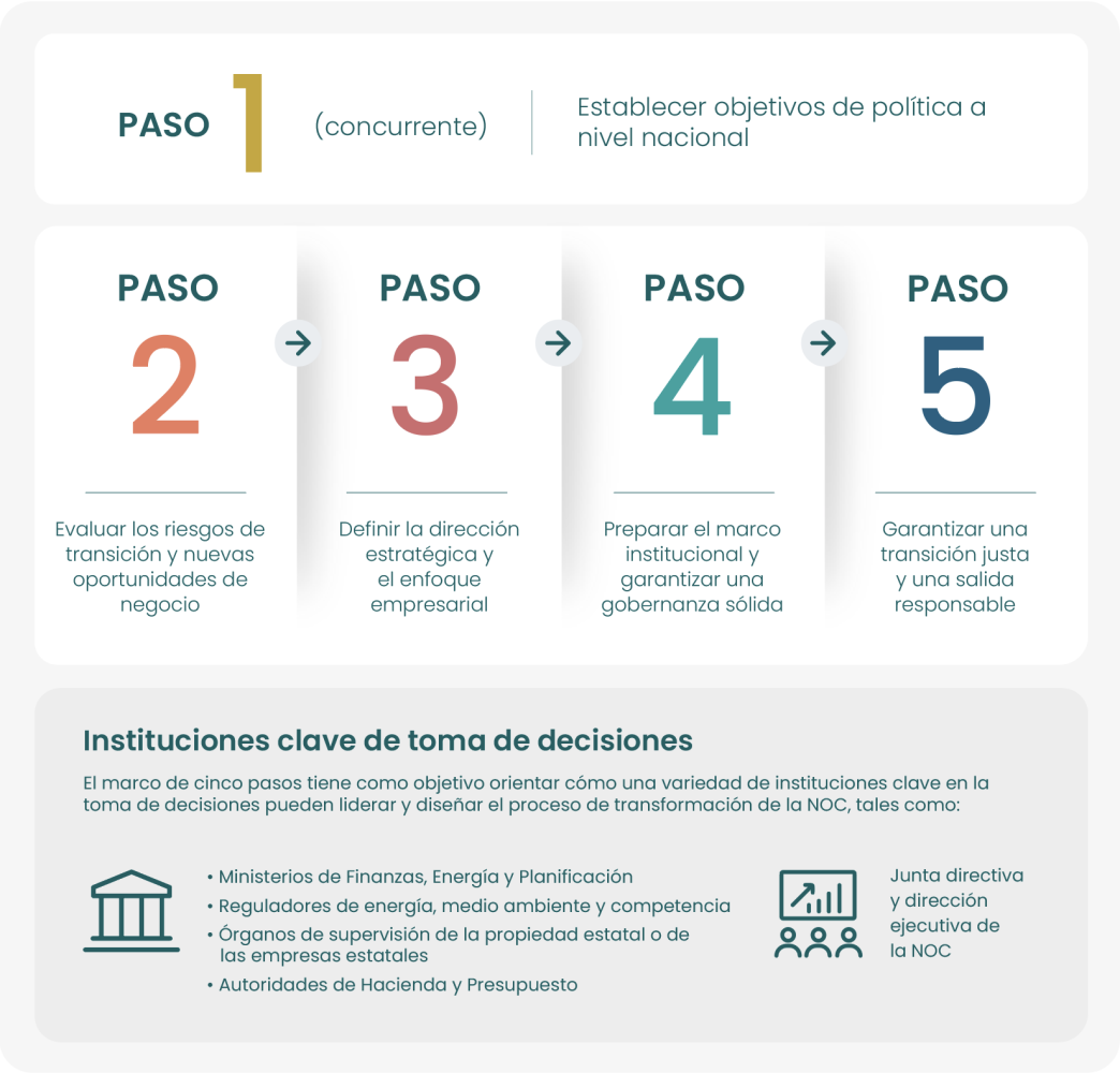5 step diagram Spanish